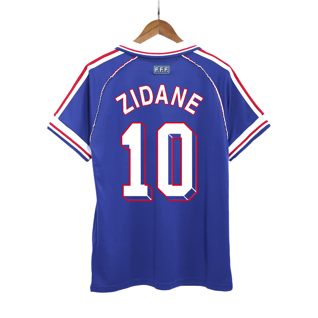 France World Cup Retro Trikot Heim 1998 ZIDANE #10