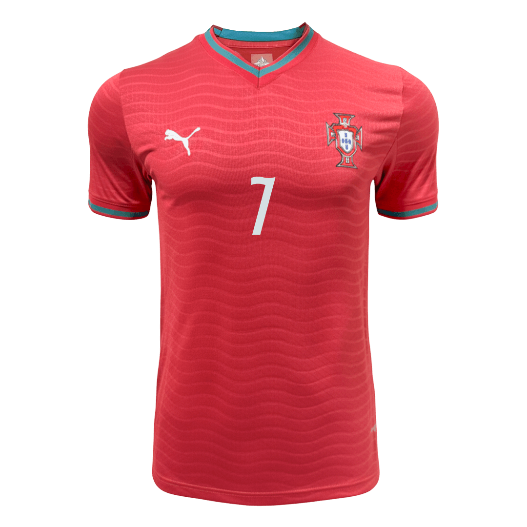 Portugal World Cup Player Version Trikot Heim 2026 RONALDO #7 Slim Fit