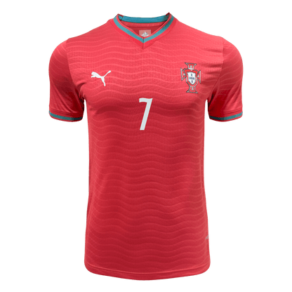 Portugal World Cup Player Version Trikot Heim 2026 RONALDO #7 Slim Fit