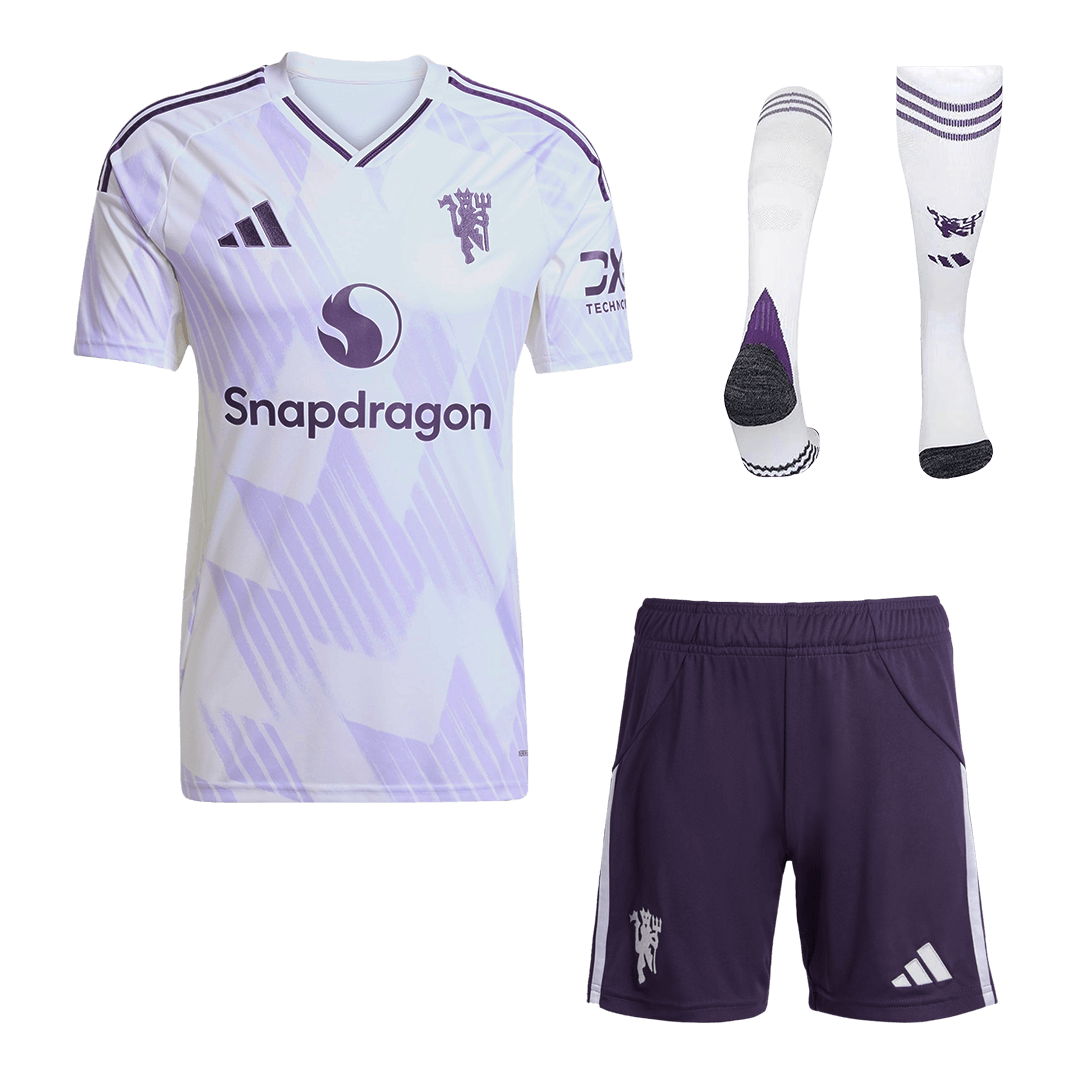 ManU Trikot Komplett-Set Auswärts 2025/26