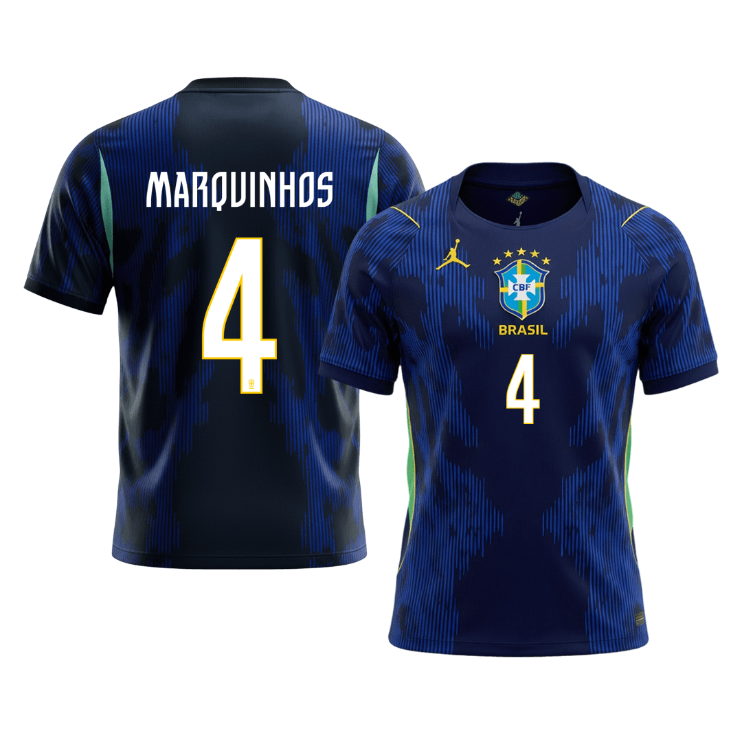 Brazil World Cup Trikot Auswärts 2026 MARQUINHOS #4