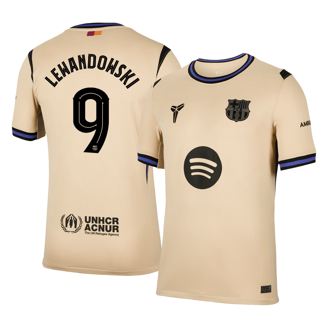 Barcelona Trikot Auswärts 2025/26 UCL LEWANDOWSKI #9