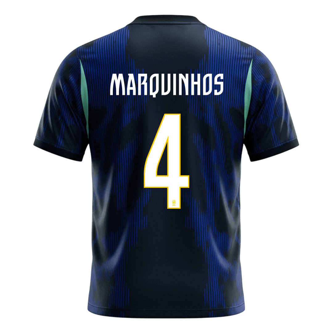 Brazil World Cup Trikot Auswärts 2026 MARQUINHOS #4