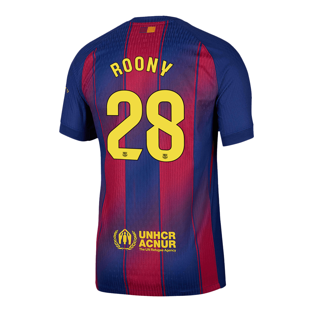 Barcelona Player Version Trikot Heim 2025/26 ROONY #28 Slim Fit