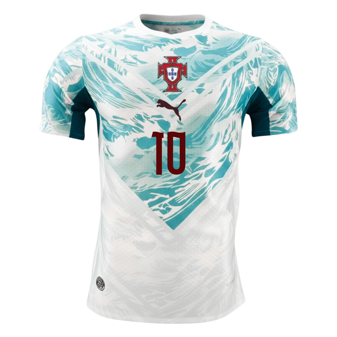 Portugal World Cup Player Version Trikot Auswärts 2026 BERNARDO #10 Slim Fit