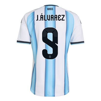 Argentina World Cup Player Version Trikot Heim 2026 J.ÁLVAREZ #9 Slim Fit