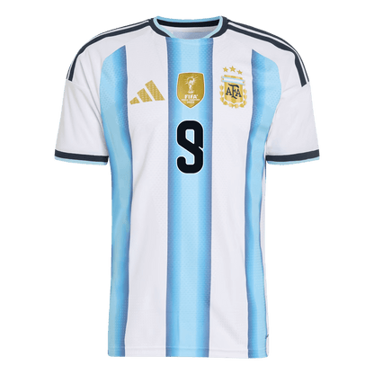 Argentina World Cup Player Version Trikot Heim 2026 J.ÁLVAREZ #9 Slim Fit