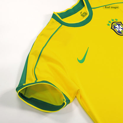 Brazil World Cup Retro Trikot Heim 1998 RONALDO #9