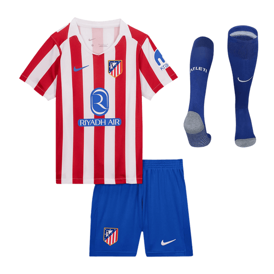 Atletico Madrid Kinder Trikot Komplett-Set Heim 2025/26