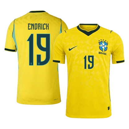 Brazil World Cup Player Version Trikot Heim 2026 ENDRICK #19 Slim Fit