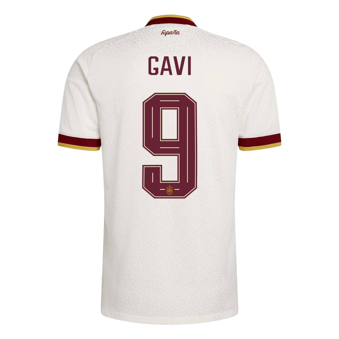 Spain World Cup Player Version Trikot Auswärts 2026 GAVI #9 Slim Fit