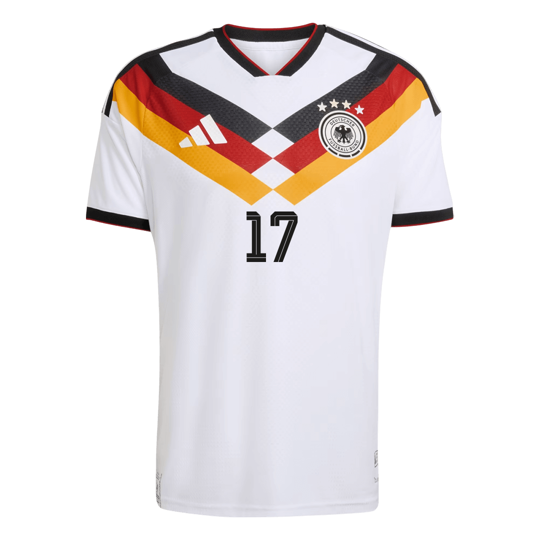 Germany World Cup Player Version Trikot Heim 2026 WIRTZ #17 Slim Fit