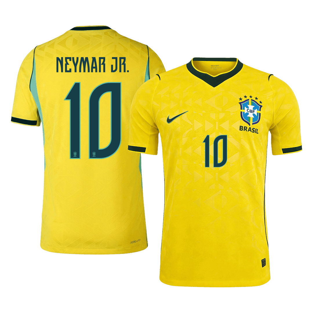 Brazil World Cup Player Version Trikot Heim 2026 NEYMAR JR. #10 Slim Fit
