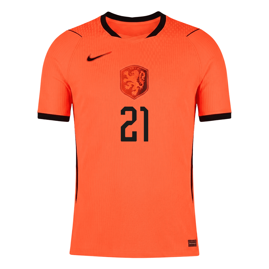 Netherlands World Cup Player Version Trikot Heim 2026 F.DE JONG #21 Slim Fit
