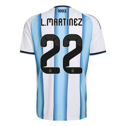 Argentina World Cup Trikot Heim 2026 L.MARTÍNEZ #22 [PREMIUM]
