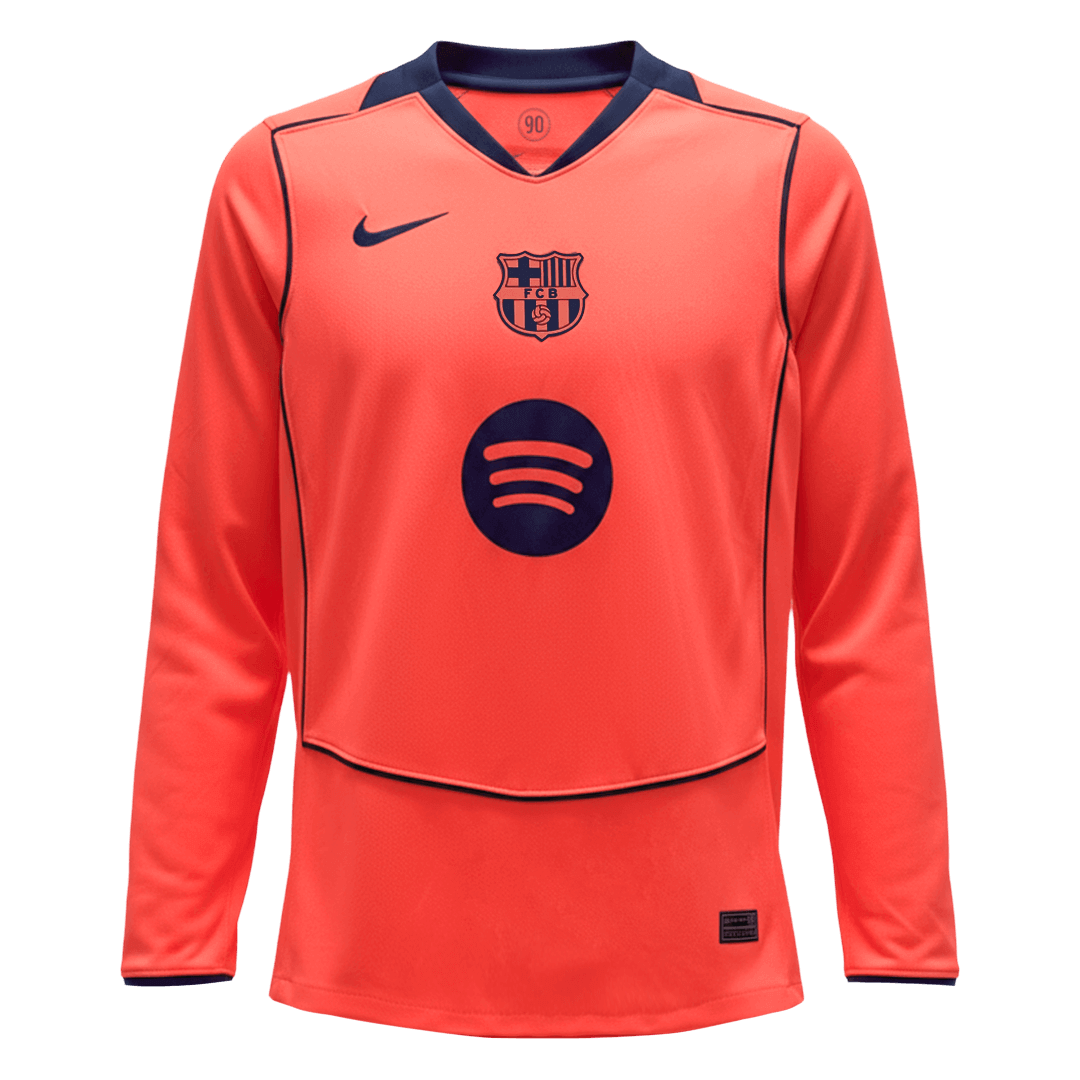 Barcelona Langarm Trikot Drittes Auswärts 2025/26