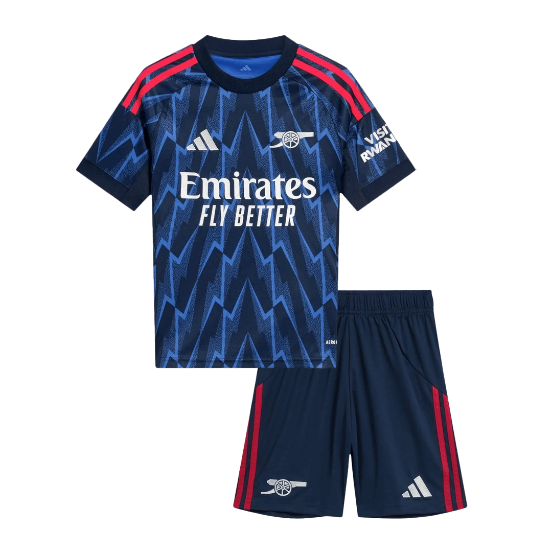 Die Gunners Kinder Trikot Set Auswärts 2025/26