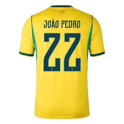 Brazil World Cup Trikot Heim 2026 JOÃO PEDRO #22