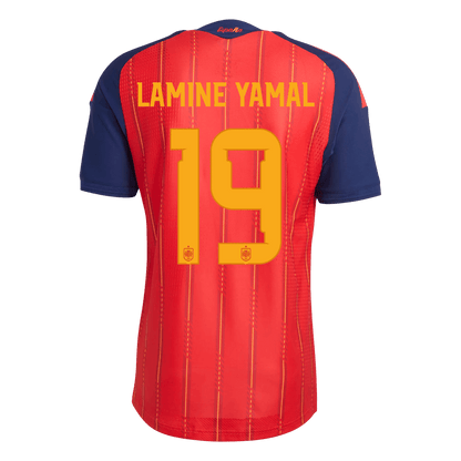 Spain World Cup Player Version Trikot Heim 2026 LAMINE YAMAL #19 Slim Fit