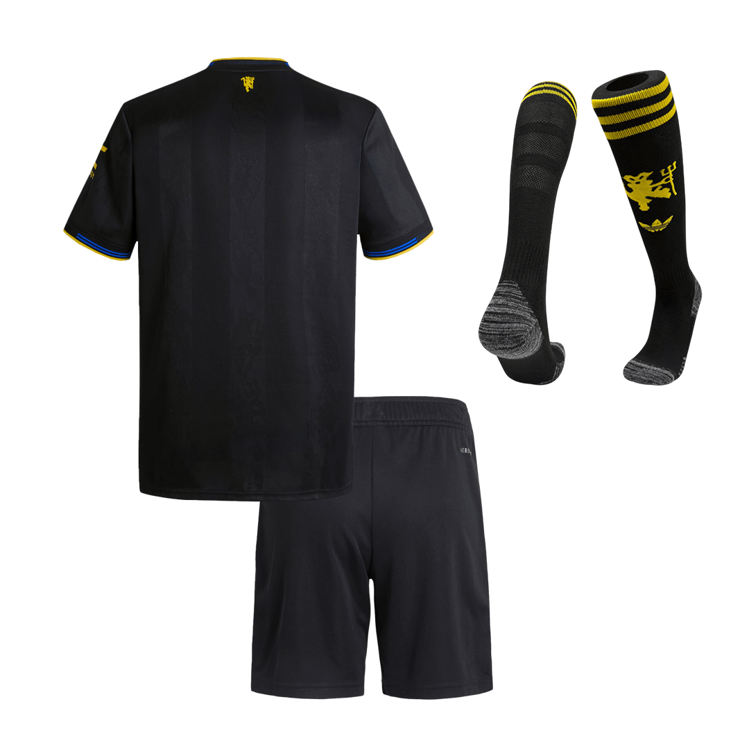 ManU Kinder Trikot Komplett-Set Drittes Auswärts 2025/26