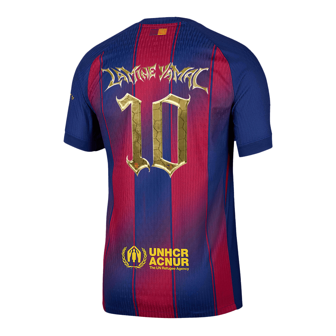 Barcelona Player Version Trikot Heim 2025/26 LAMINE YAMAL #10 Slim Fit