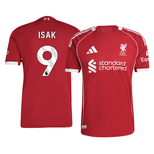 Liverpool Player Version Trikot Heim 2025/26 ISAK #9 Slim Fit