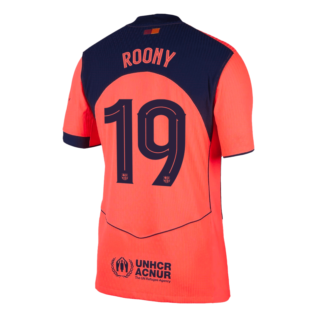 Barcelona Player Version Trikot Drittes Auswärts 2025/26 UCL ROONY #19 Slim Fit