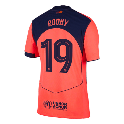Barcelona Player Version Trikot Drittes Auswärts 2025/26 UCL ROONY #19 Slim Fit