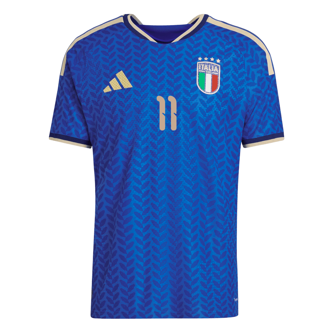 Italy World Cup Player Version Trikot Heim 2026 RASPADORI #11 Slim Fit