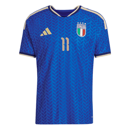 Italy World Cup Player Version Trikot Heim 2026 RASPADORI #11 Slim Fit
