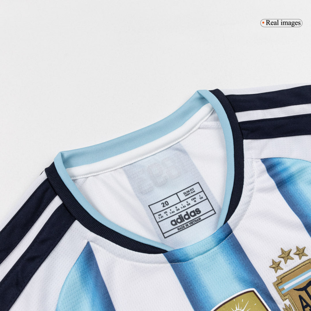 Argentina World Cup Kinder Trikot Set Heim 2026 MESSI #10 [PREMIUM]