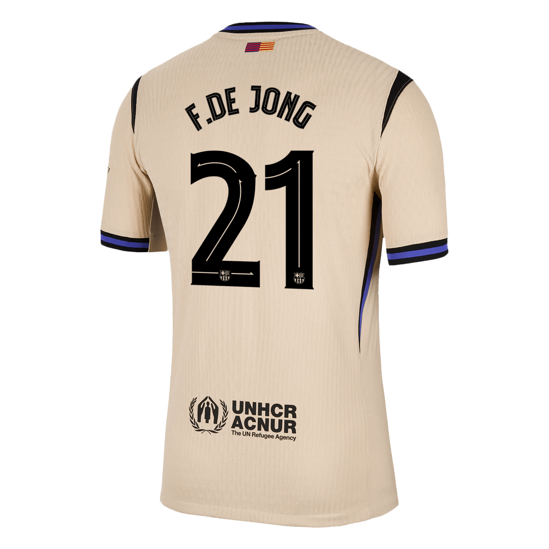 Barcelona Player Version Trikot Auswärts 2025/26 UCL F.DE JONG #21 Slim Fit